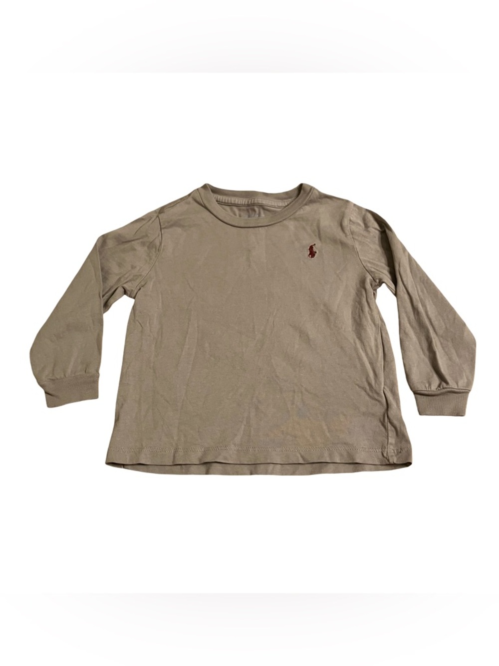 Ralph Lauren LongSleeve Shirt Pony Size 24 months Toddler Khaki tan